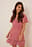 Mini Printed Buttoned Dress