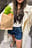 Short en jean à ourlet franc vintage