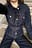 Jeansjacke mit Gürteldetail