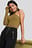 Asymmetric High Neck Top