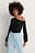 Asymmetrische Off-Shoulder Top