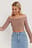 Langærmet Croptop Med Bådudskæring