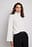 Hochgeschlossener Boxy-Strickpullover mit Zopfmuster