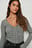 Recycelt ripp-Oberteil mit Verschluss-DetailRecyceltes Ripp-Oberteil mit Verschluss-Detail