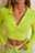 Crop-Top mit Kragen-Detail