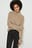 Kurzer hochgeschnittener Strickpullover