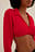 Cropped Long Sleeve Blouse