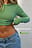 Cropped Long Sleeved Striped Top