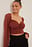 Cropped Overlap Mesh Top