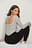 Cross Back Detail Ribbed Top