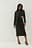 Cut Out Wrap Midi Dress