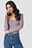 Deep Round Neck Ribbed Top