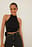 Halterneck-topp med drapering