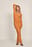 Draped Long Sleeve Maxi Dress
