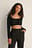 Crop-Top mit elastischem Kragen