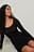 Flounce Rib Mini Dress