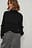 Sweater med foldet ærme og høj hals