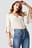 Flounced Sleeve V-Neck Blouse