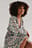 Robe courte à volants et manches longues volant