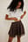 Frilled Mini Chiffon Skirt