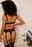 Gathered Satin Strap Lace Thong