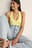 Top acanalado con escote halter