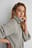 High Neck Balloon Sleeve Knitted Sweater