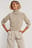 Strickpullover Mit Hohem Ausschnitt