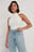 Top acanalado de cuello alto