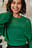 Hole Knitted Round Neck Sweater
