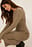 Midikleid mit Strickdetails