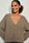 Geribd gebreide fuzzy vest