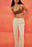 Linen-Blend Low Waist Suit Pants