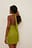 Metallic Overlap Skirt Mini Dress