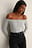 Off Shoulder Button Top