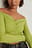 Ingerimpelde top met off-shoulder