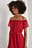 Off Shoulder Sheer Mini Dress