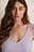 V-Neck Rib Top