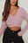 Overlap Front Detail Rib Top