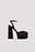 Pumps met plateauzool en hoge hakken