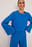 Pleated Trumpet Sleeve Blouse