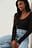 Deep Round Neck Rib Top