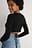 Geribde top met rugdetail