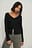 Eng anliegender Ripp-Cardigan
