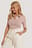 Gerippt Gold Knopf Top