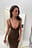 Ribbed Knitted Deep Back Dress