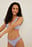 Ribbed Mid Waisted Bikini Panty