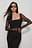 Rouched Midi Mesh Dress