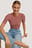 Round Neck Ribbed Top