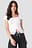 Ruched Bardot Crop Top